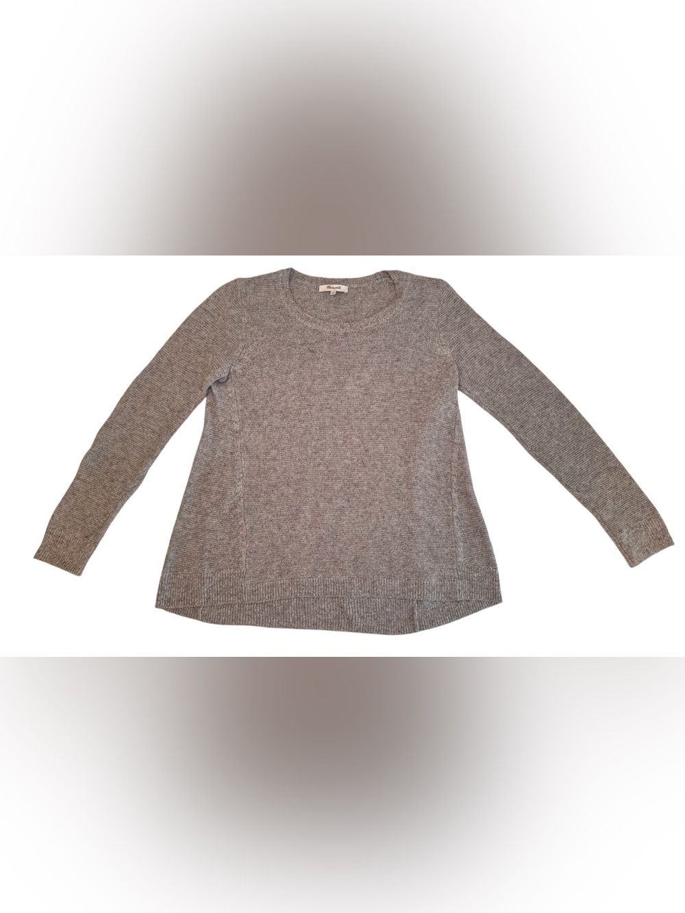 Madewell Grey Knit Light Weight Summer Sweater Small